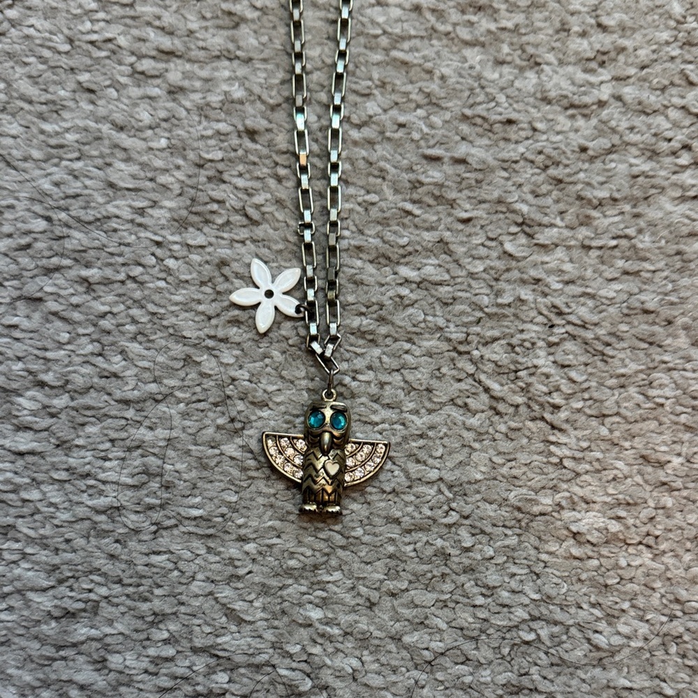 Betsey Johnson owl necklace